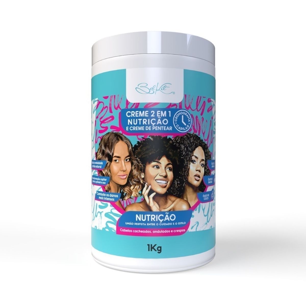 Creme de Pentear Belkit Nutrição Cachos 1kg