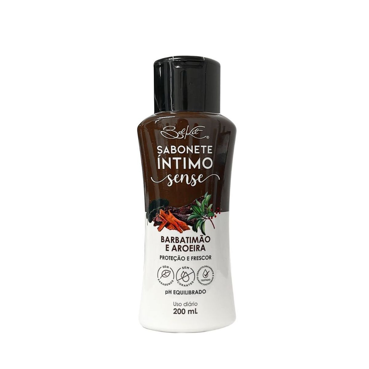 Sabonete Íntimo Sense Barbatimão e Aroeira 200ml - Belkit