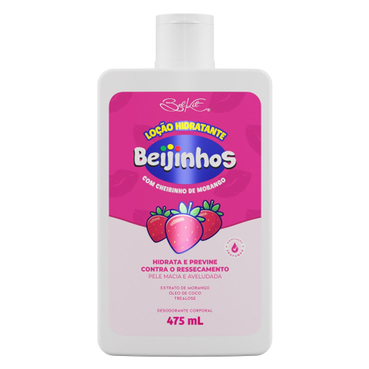Loção Hidratante Belkit Morango Desodorante 475ml
