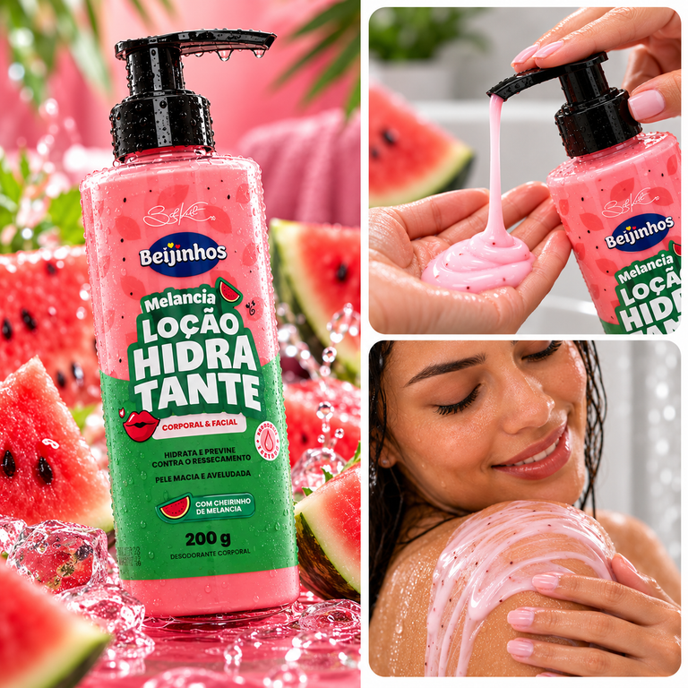 Loção Hidratante Belkit Melancia Pele Macia 200g