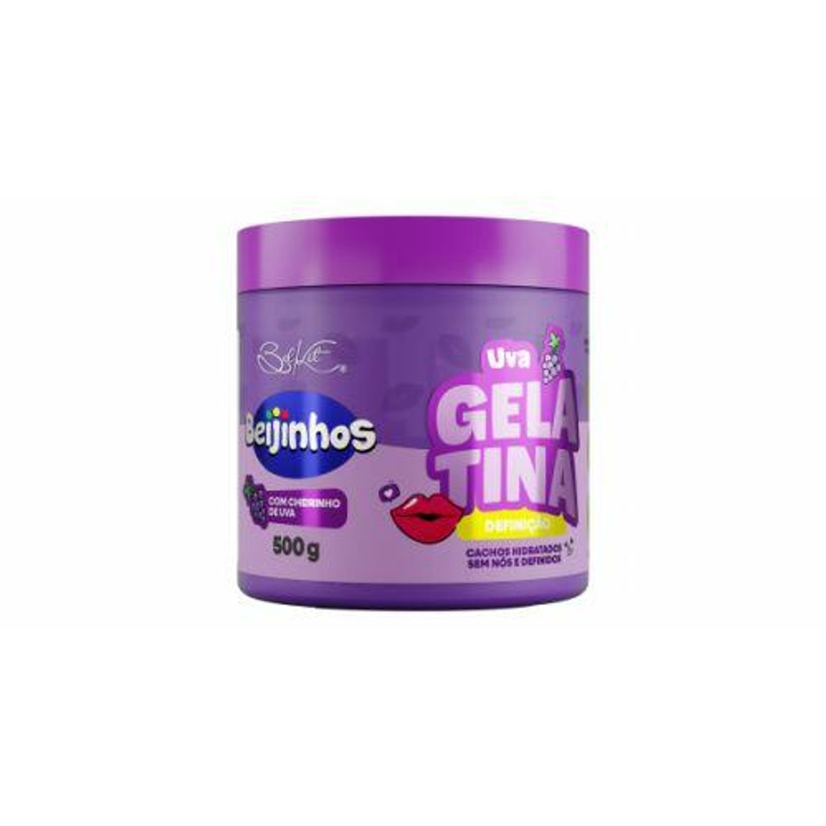 Gelatina Capilar Belkit Beijinhos Uva Cachos 500g