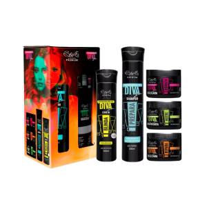 Kit Capilar Cronograma de Diva Belkit - 5 Itens