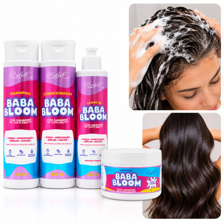 Kit Bababloom Belkit 4 Itens Nutrição Profunda