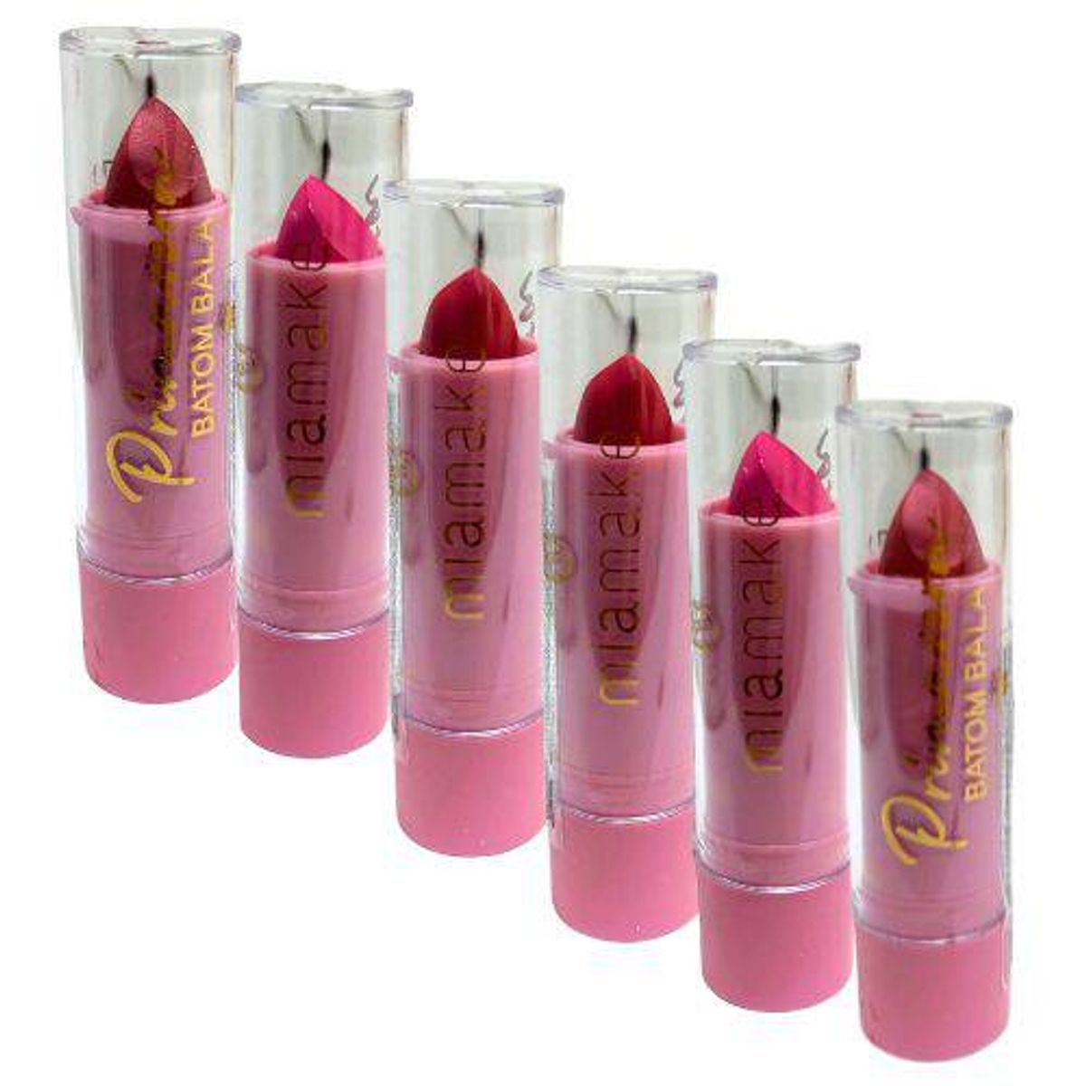 KIT - BATOM BALA MATTE PRIMAVERA MIA MAKE - 6 UNIDADES