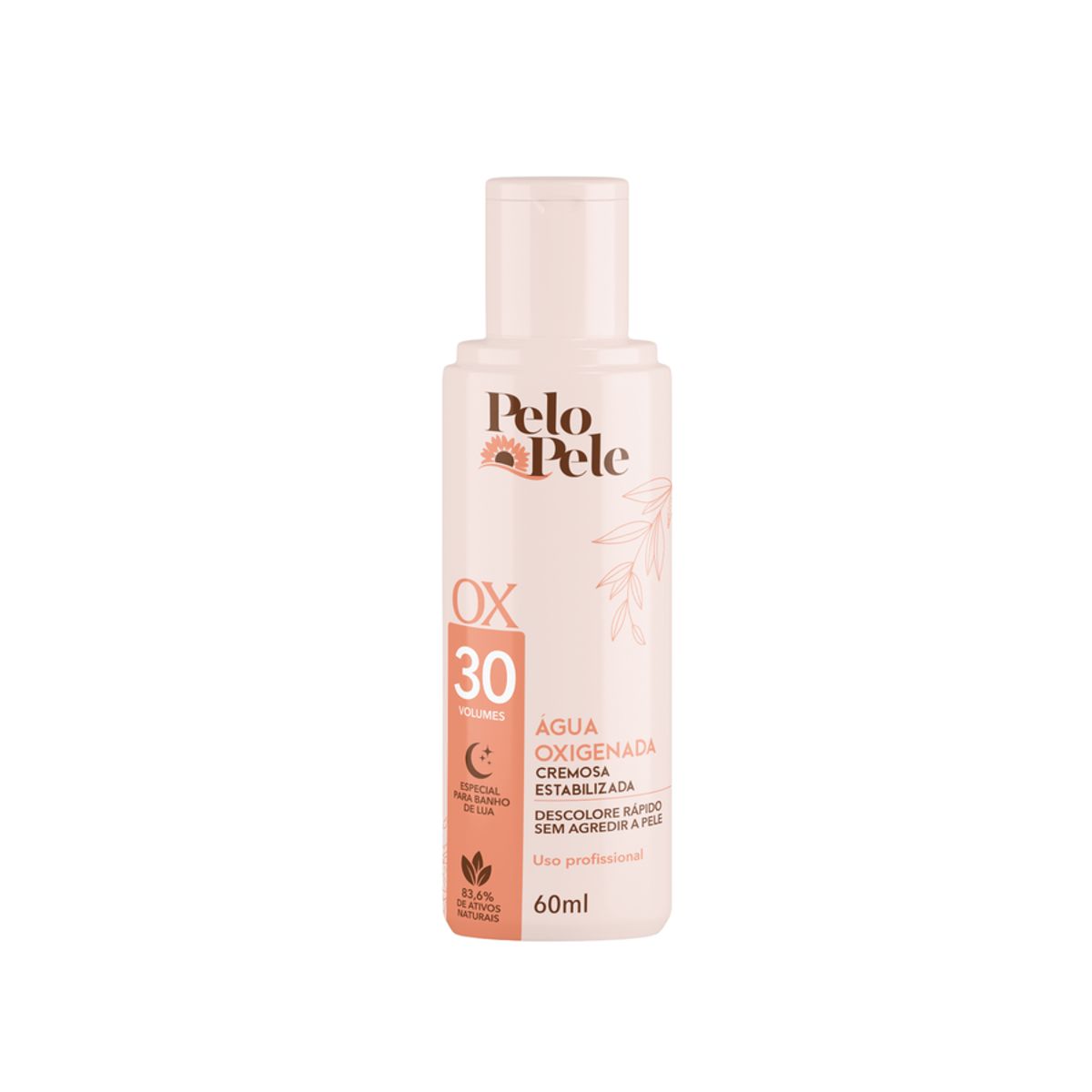 Água Oxigenada Pelo e Pele 30 Volumes 60ml - Para Descoloração