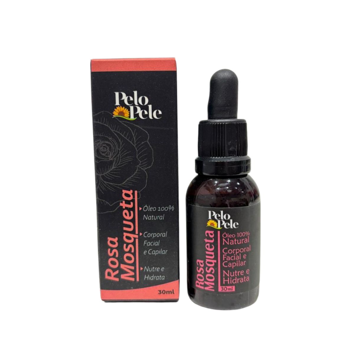 Óleo Facial Pelo e Pele Rosa Mosqueta 30ml - Ação Regeneradora