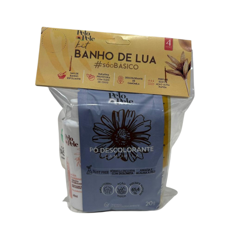 Kit Banho de Lua Básico Pelo e Pele 4 Itens