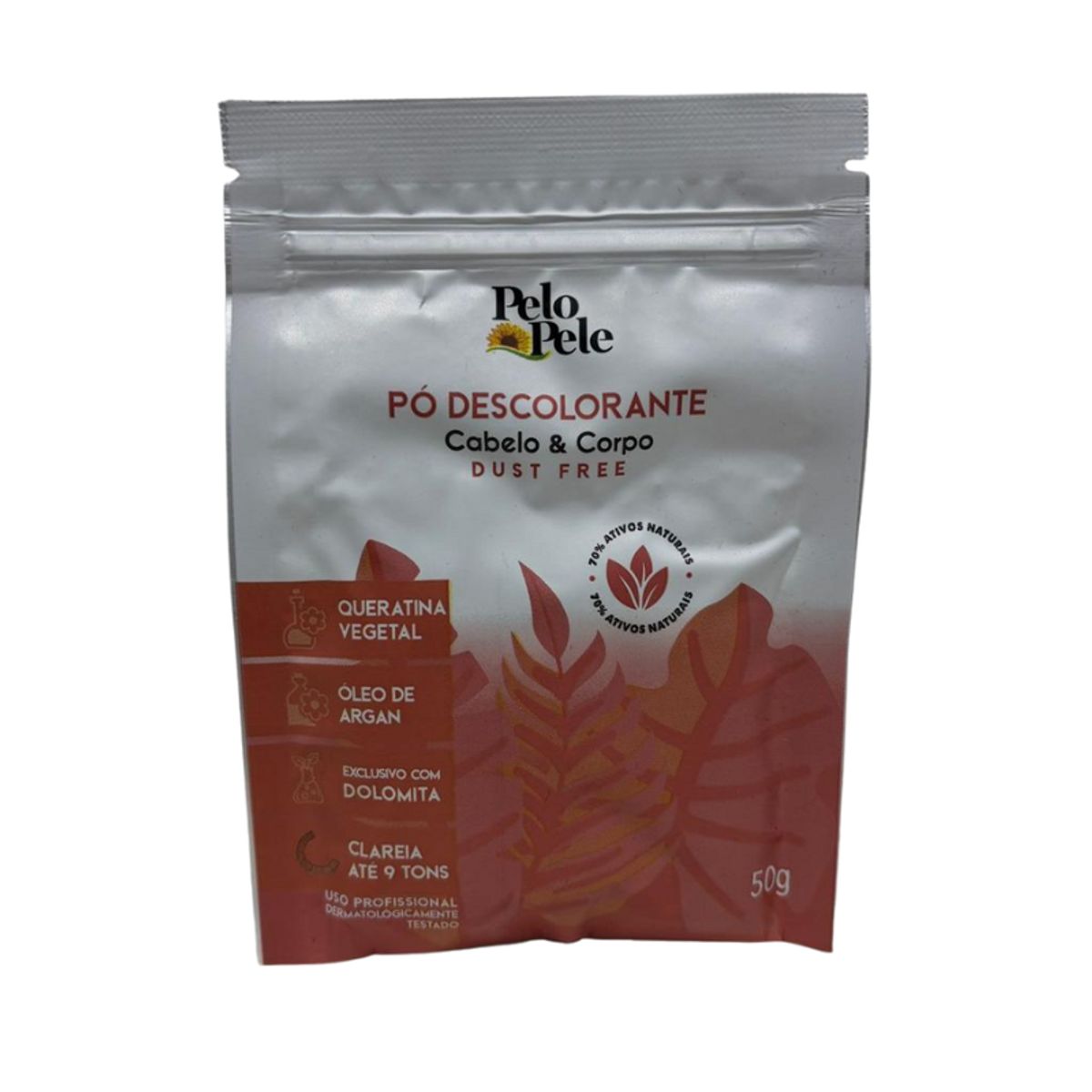 Pó Descolorante Pelo e Pele Queratina 50g - Cabelo e Corpo