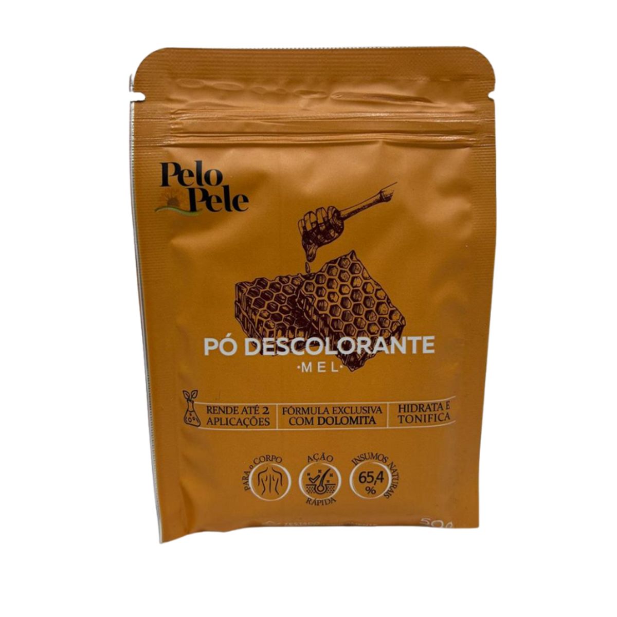 Pó Descolorante Corporal Pelo e Pele Mel 50g - Fórmula Suave