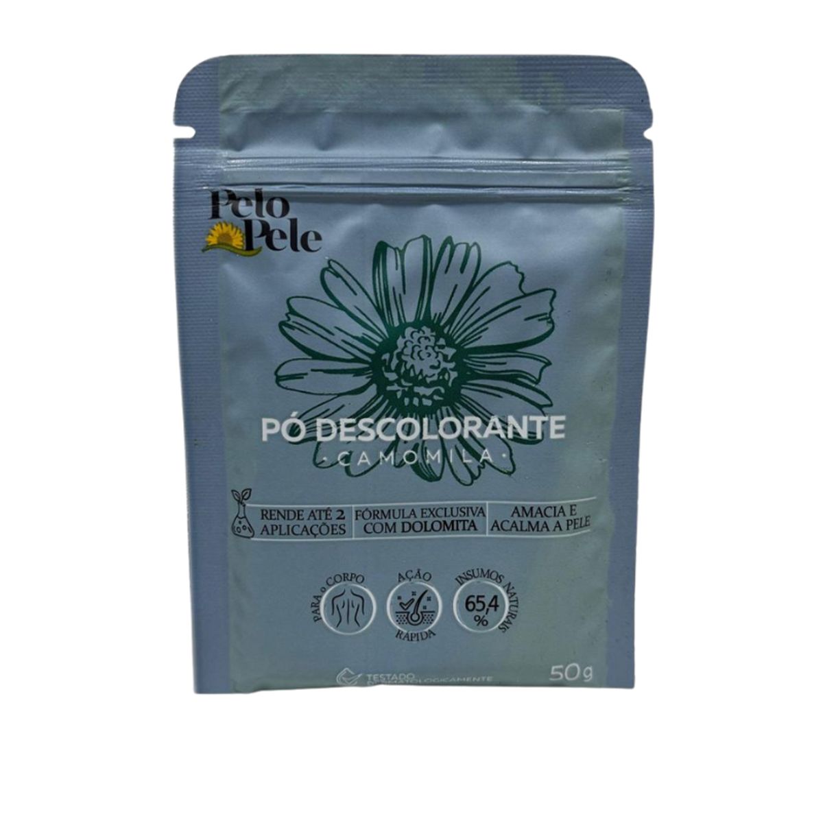 Pó Descolorante Corporal Pelo e Pele Camomila 50g - Fórmula Suave