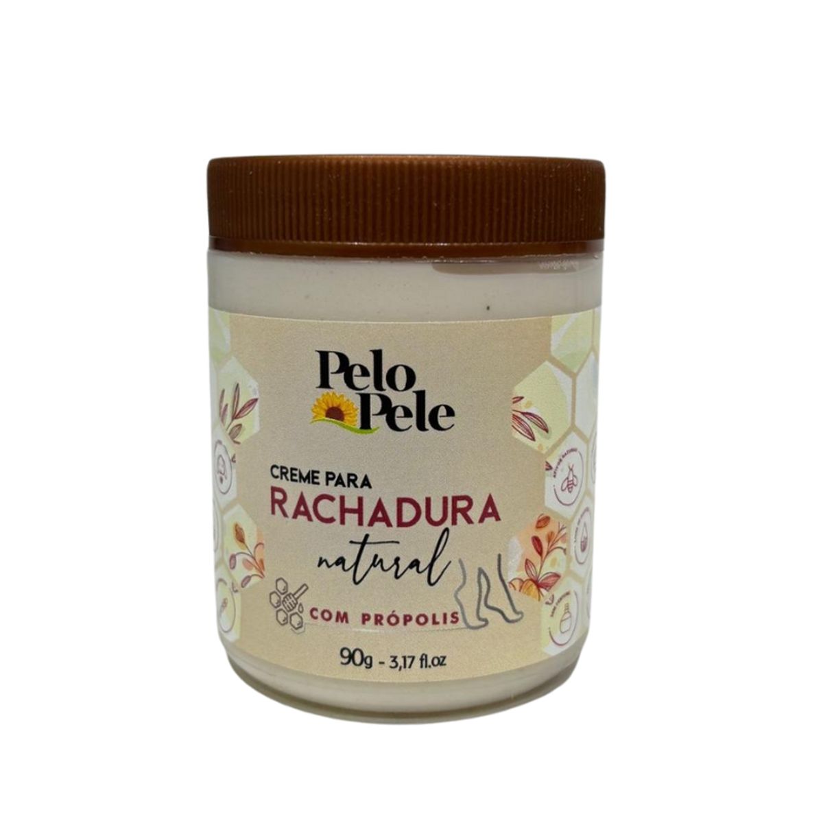 Creme Pelo e Pele Natural para Rachaduras 90g - Alta Hidratação
