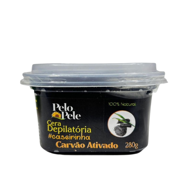 Cera Depilatória Pelo e Pele Carvão Ativado 280g - Efeito Purificante