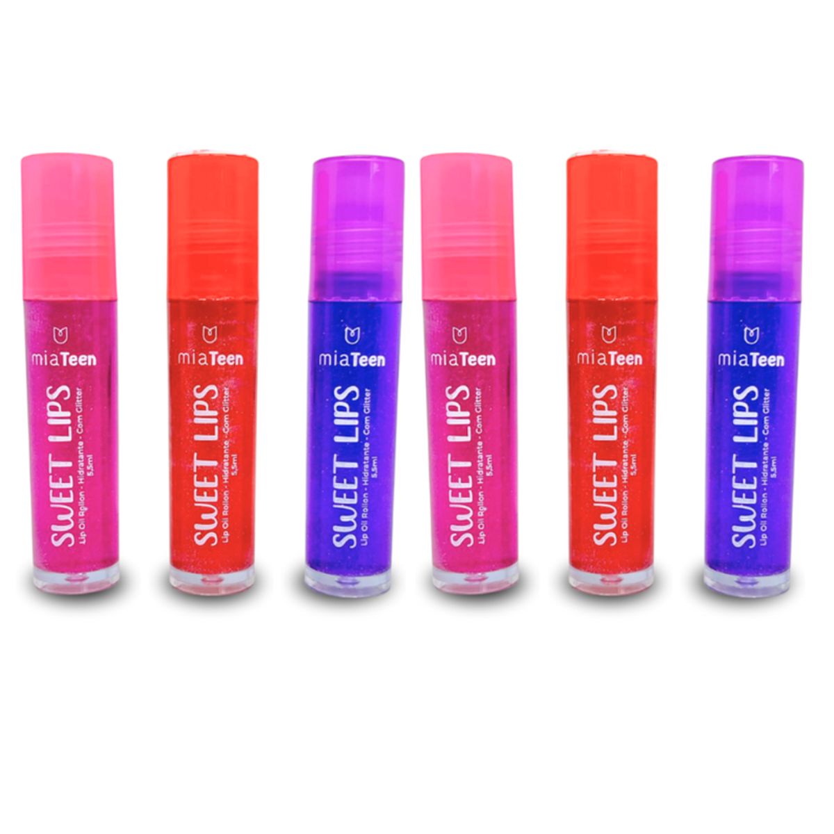 KIT - LIP OIL SWEET LIPS TEEN - 6 UNIDADES
