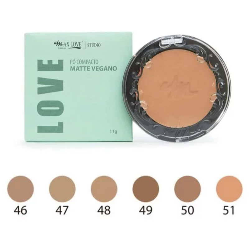 PO COMPACTO VEGANO CORES 46 AO 51