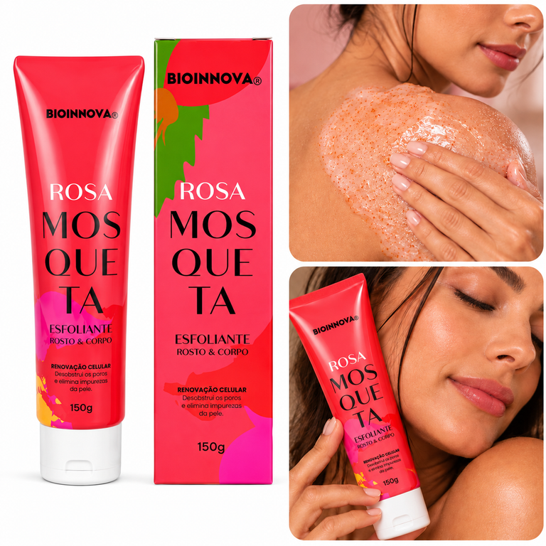 Esfoliante Rosto e Corpo Rosa Mosqueta 150g Bioinnova