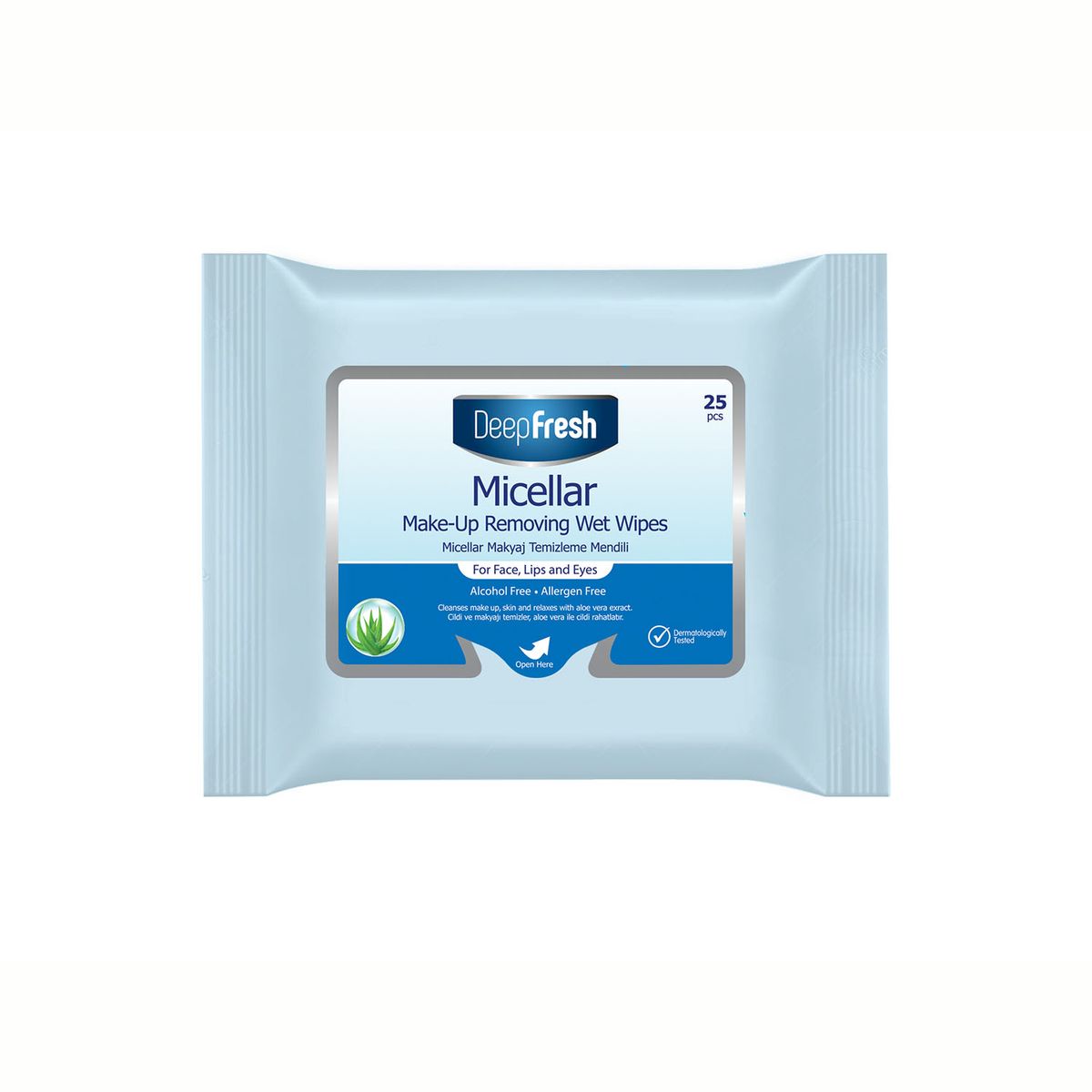 DEEP FRESH MICELAR MAKE-UP REMOVING WET WIPES 25 UN