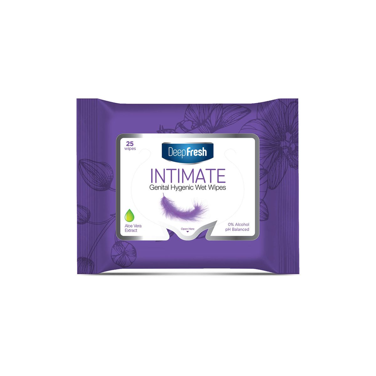 DEEP FRESH INTIMATE GENITAL HYGIENIC WET WIPES 25 UN