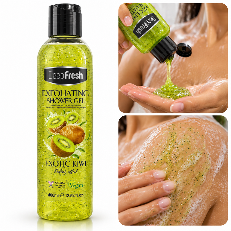 Deep Fresh Exfoliating Shower Gel Kiwi 400 ml