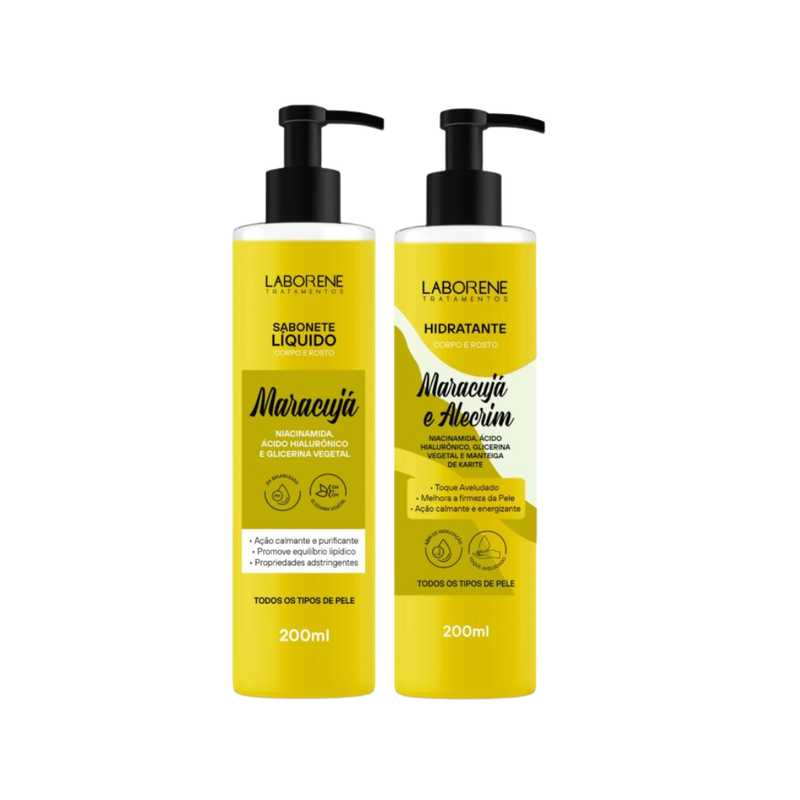 KIT BANHO PREMIUM SABONETE E HIDRATANTE MARACUJA LABORENE