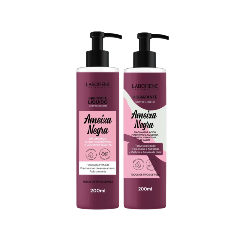 KIT BANHO PREMIUM SABONETE E HIDRATANTE AMEIXA NEGRA LABORENE