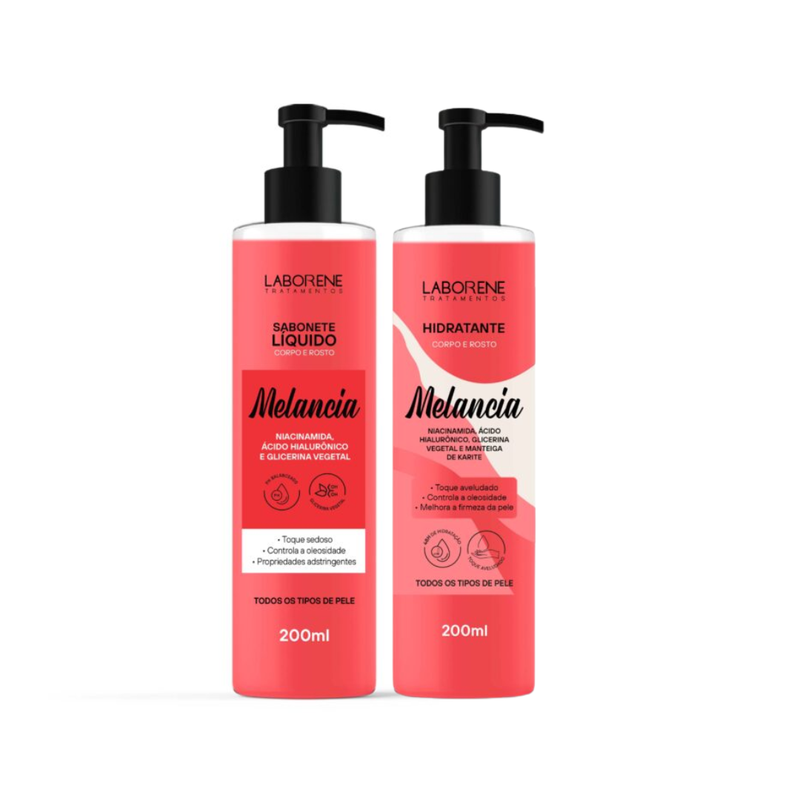 KIT BANHO PREMIUM SABONETE E HIDRATANTE MELANCIA LABORENE