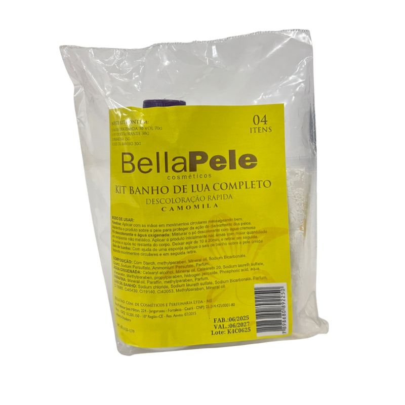 KIT BANHO DE LUA 4 ITENS BELA PELE CAMOMILA