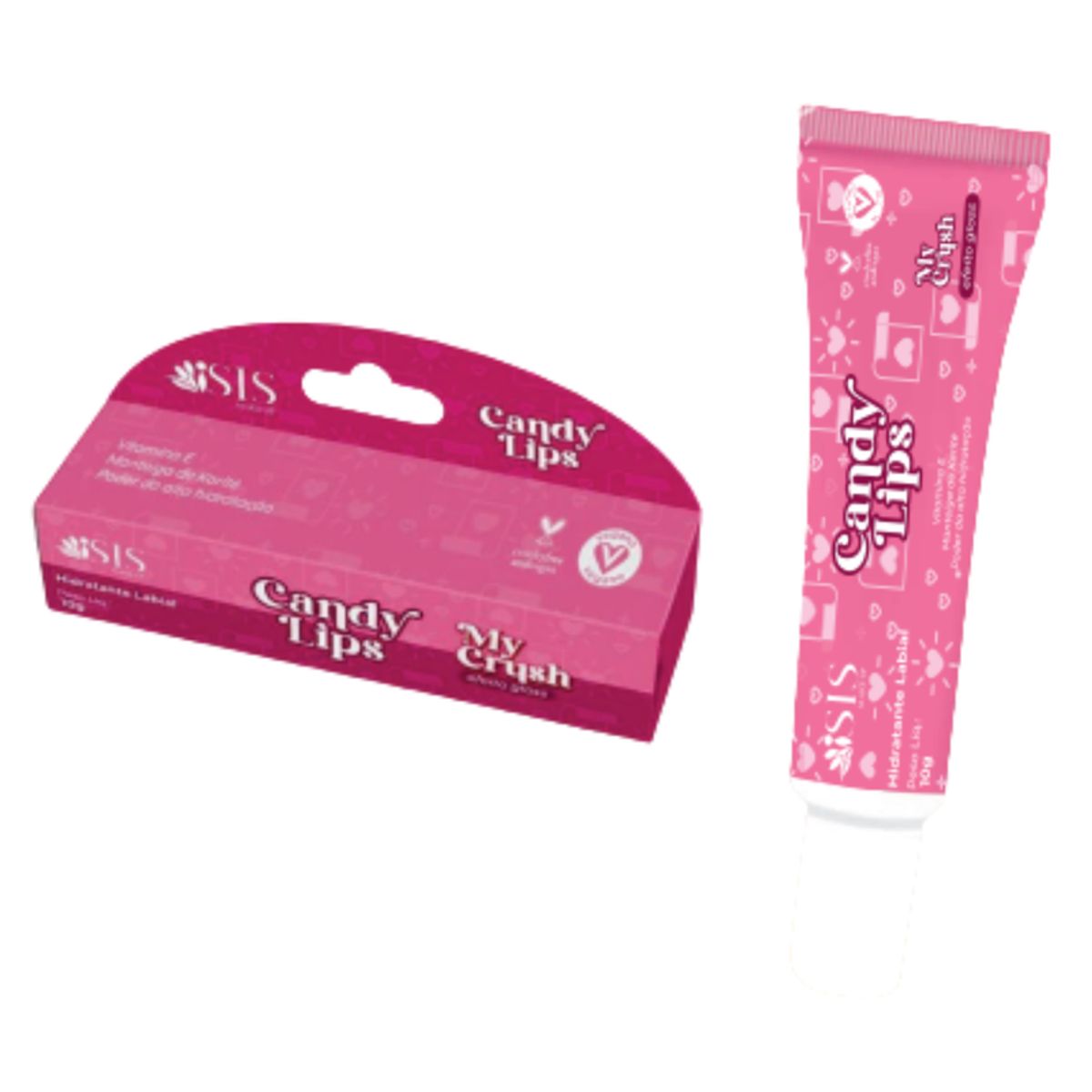 Candy Lips Gloss My Crush Isis Make Up - Hidratante Vegano