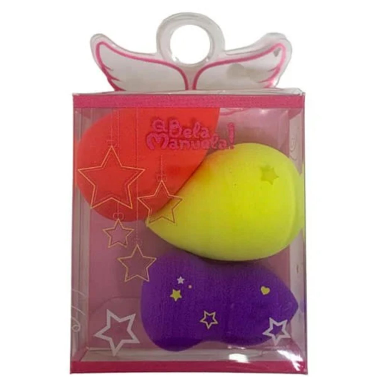 KIT COM 3 MINI ESPONJA - QBELA MANUELA