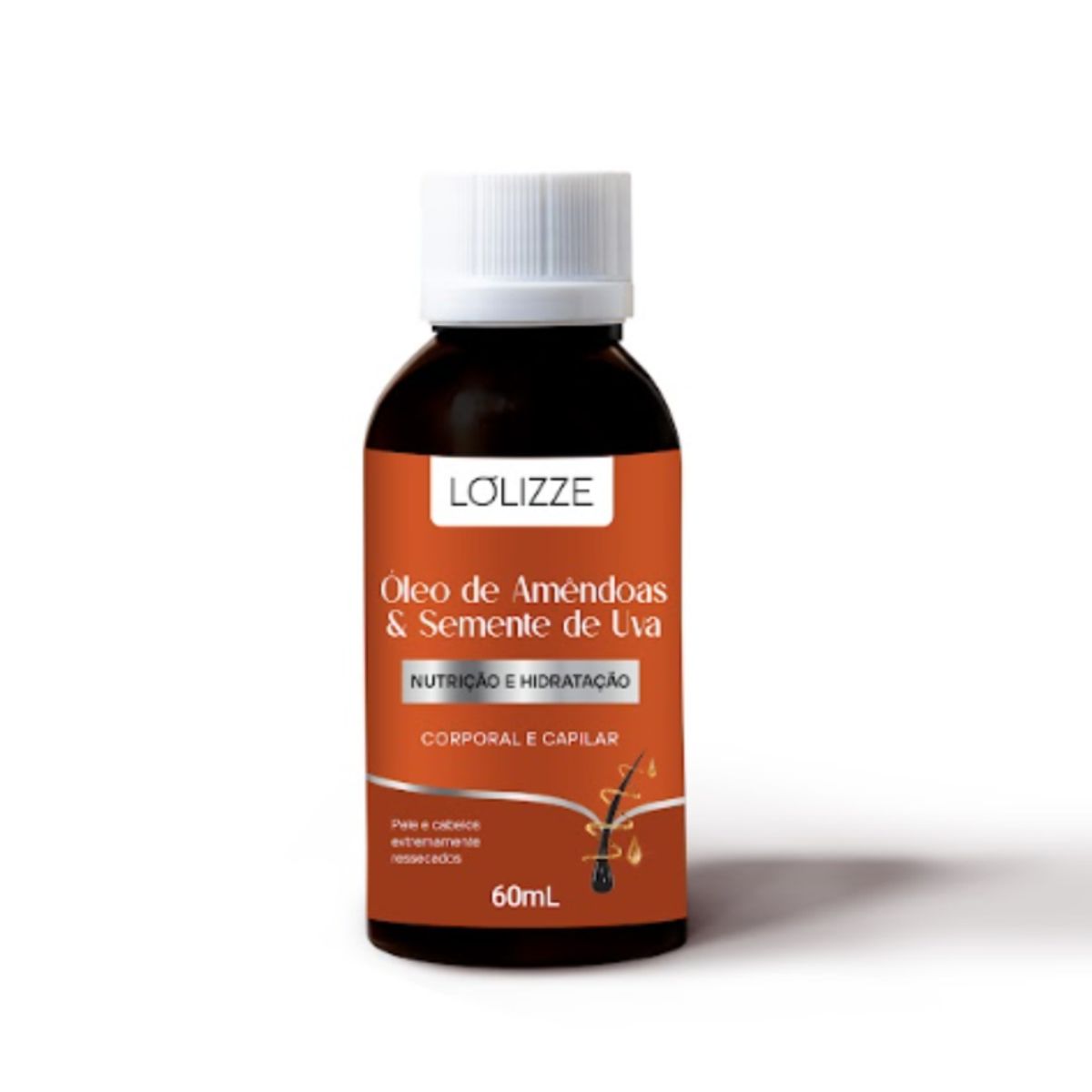 OLEO DE AMENDOAS E SEMENTE DE UVA LOLIZZE 60ML