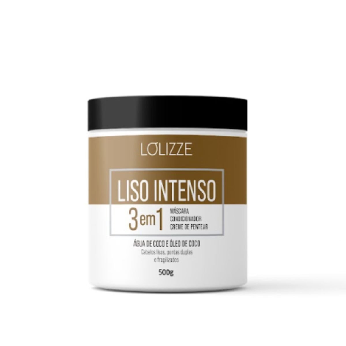 MASC. LISO INTENSO 3 EM 1 500GR LOLIZZE