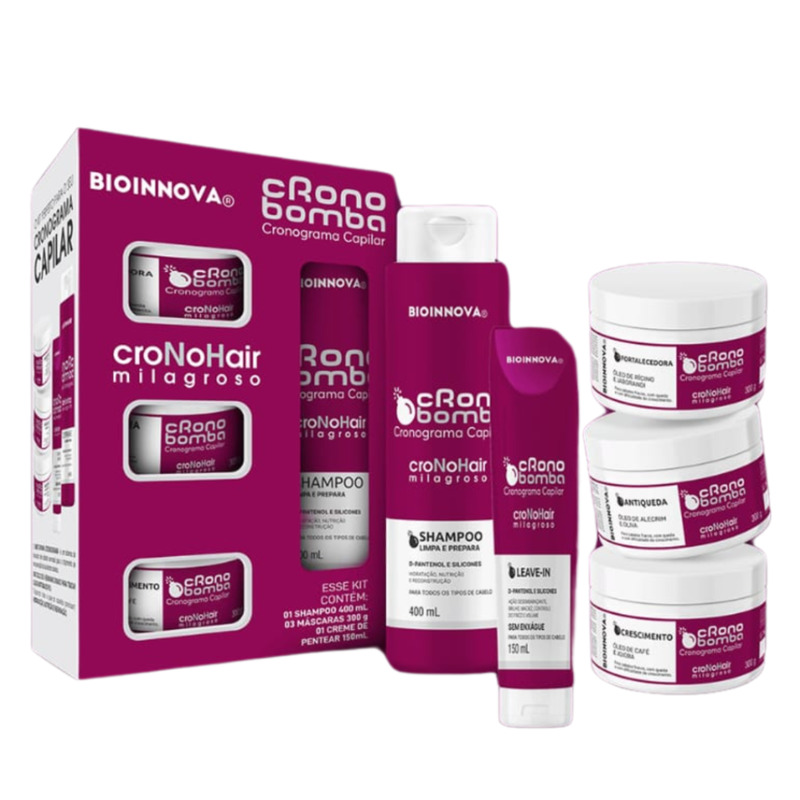 KIT CAPILAR CRONO BOMBA 5 ITENS BIOINNOVA