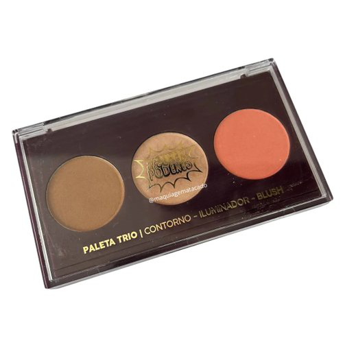 PALETA TRIO CONTORNO ILUMINADOR E BLUSH CLASSIC - SUPER PODERES
