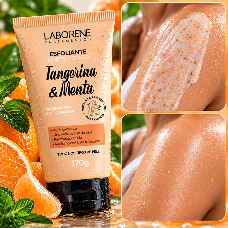 Esfoliante Tangerina & Menta 170 g Laborene