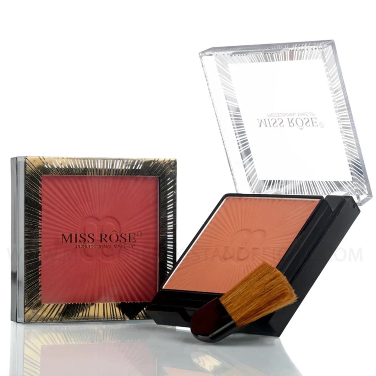 BLUSH COMPACTO COM PINCEL MISS ROSE