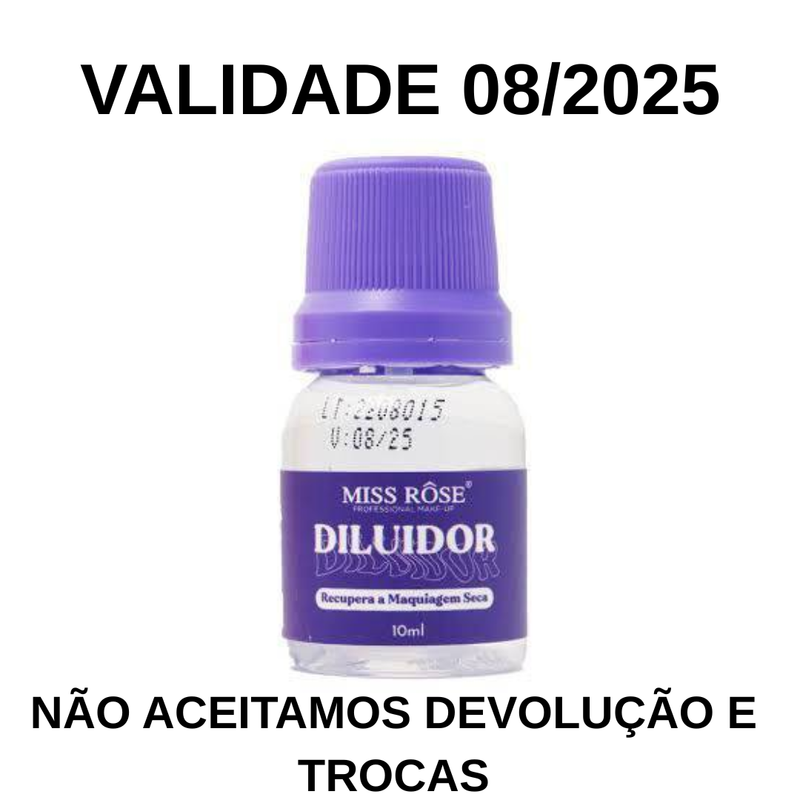 DILUIDOR DE MAQUIAGEM MISS ROSE