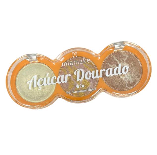 MIA MAKE TRIO ILUMINADOR ACUCAR DOURADO