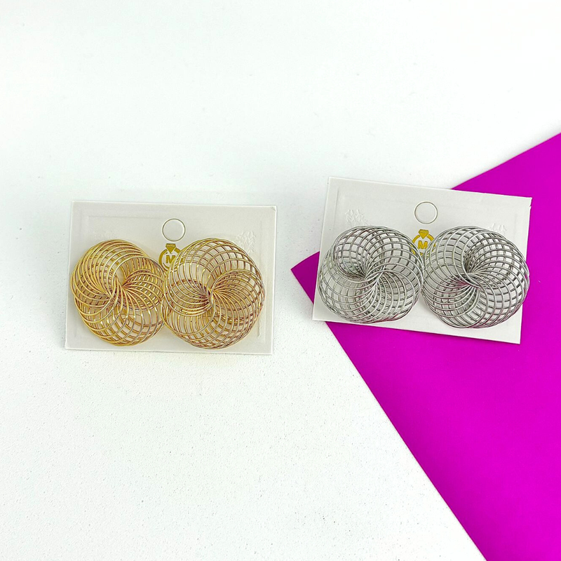 Brinco Circular de Fios Vazados - M117-30215-4