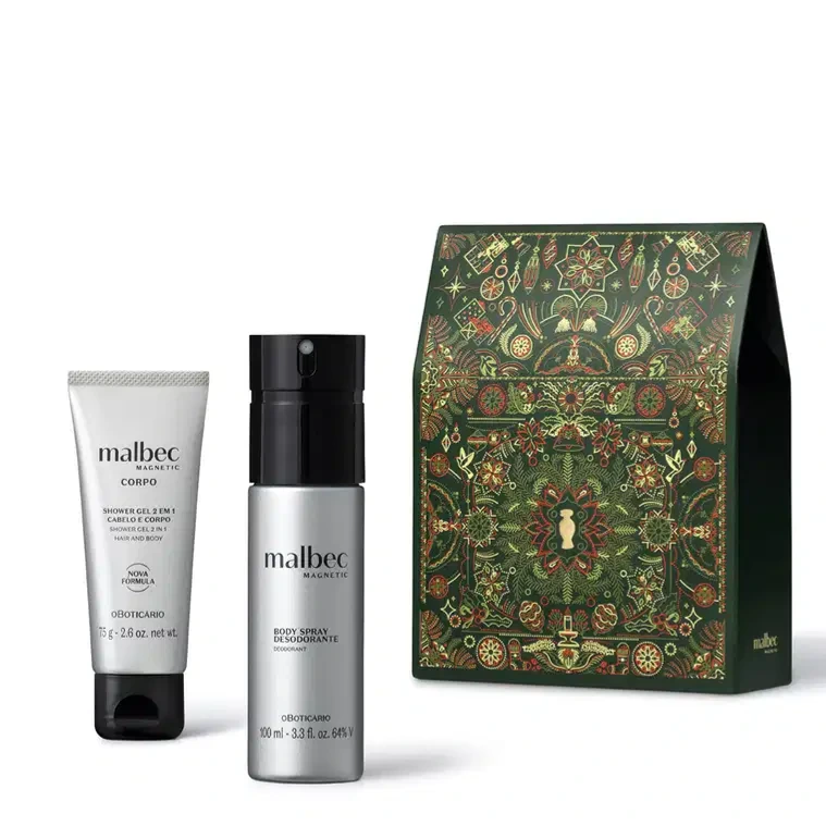 Presente Malbec Magnetic: Body Spray 100 ml + Shower 75g