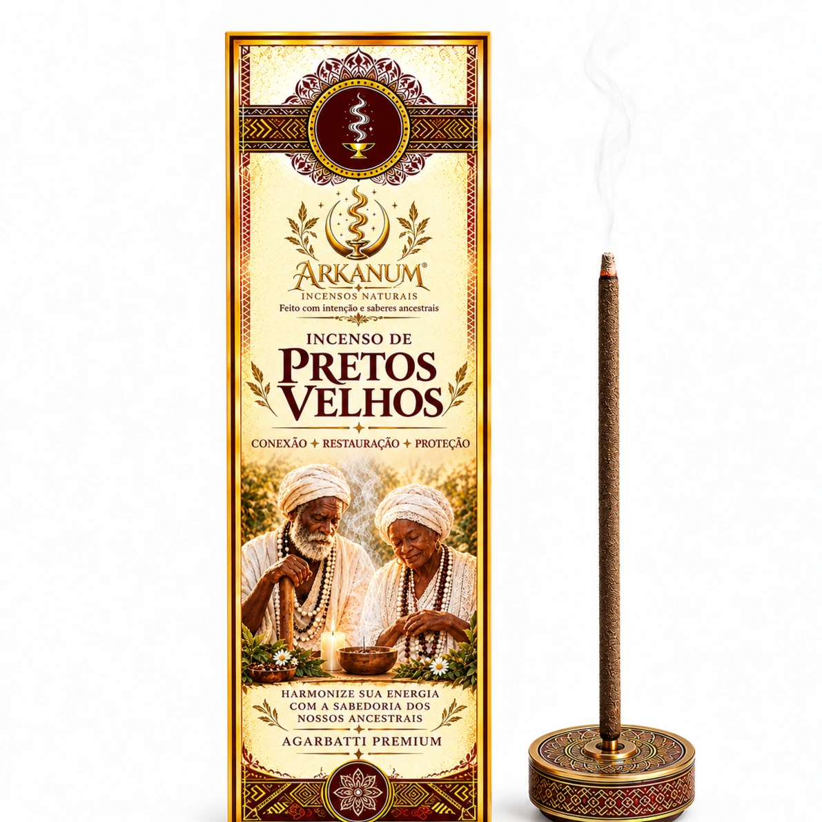 Incenso Ritualístico Pretos e Velhos – Conexão, proteção e descarrego