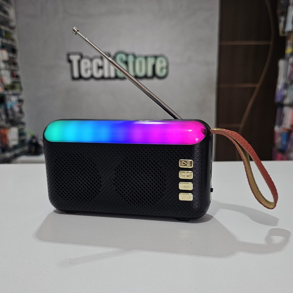 Caixinha De Som Portátil RGB BK-611