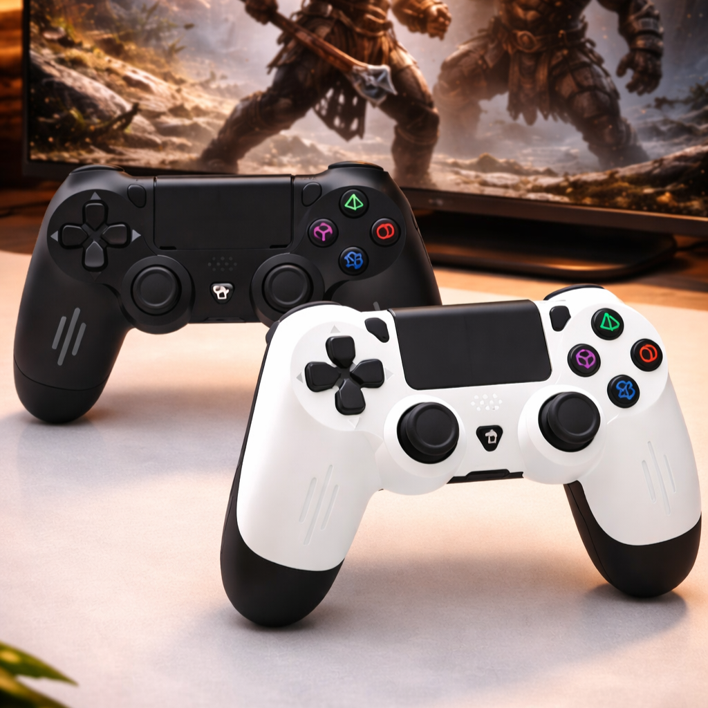Controle PlayStation 4 Knup Pro Gaming Gears - Preto ou Branco
