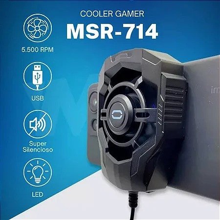 Cooler Ventilador Tomate para Celular - Melhore até 200% o desempenho apenas refrigerando o celular.