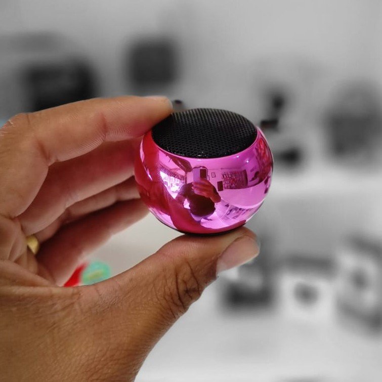 Mini caixa de som Bolinha Bluetooth TWS