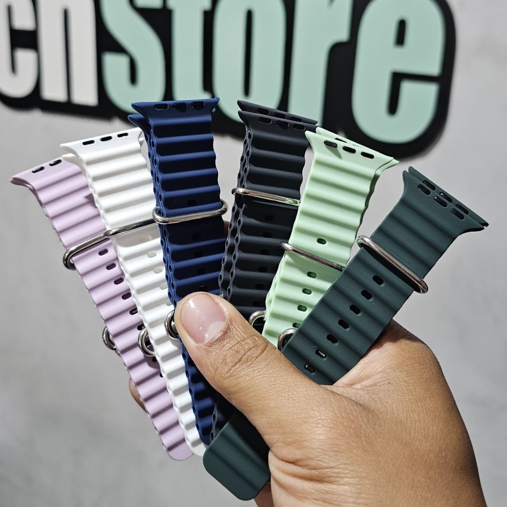 PULSEIRA PARA SMARTWATCH OCEANO SILICONE 42/44/49 MM