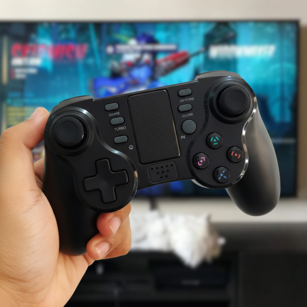Controle PlayStation 4, Smart-TV e PC Bluetooth