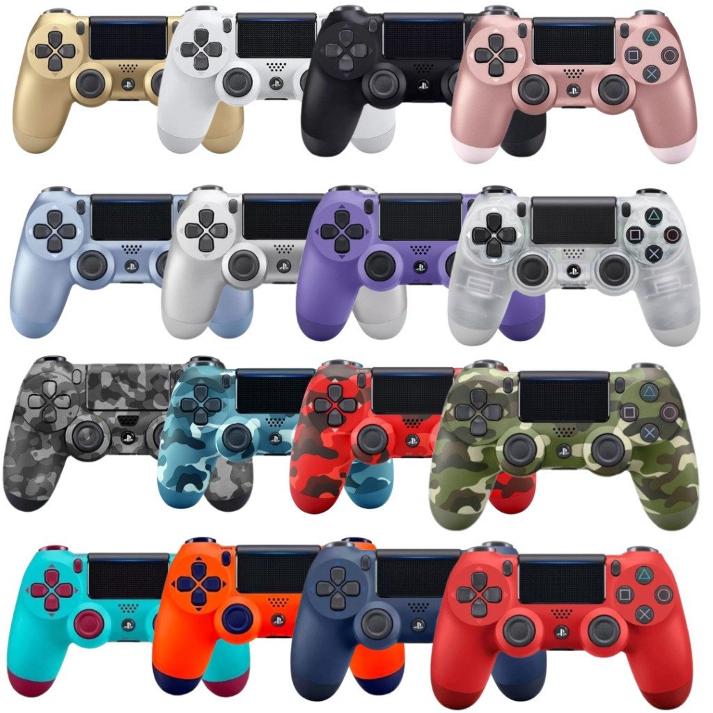Controle PlayStation 4 com Logo Sony Sem Fio – Cores variadas