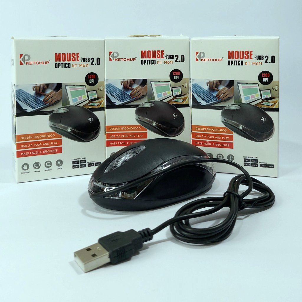 Mouse Óptico USB 2.0 Knup
