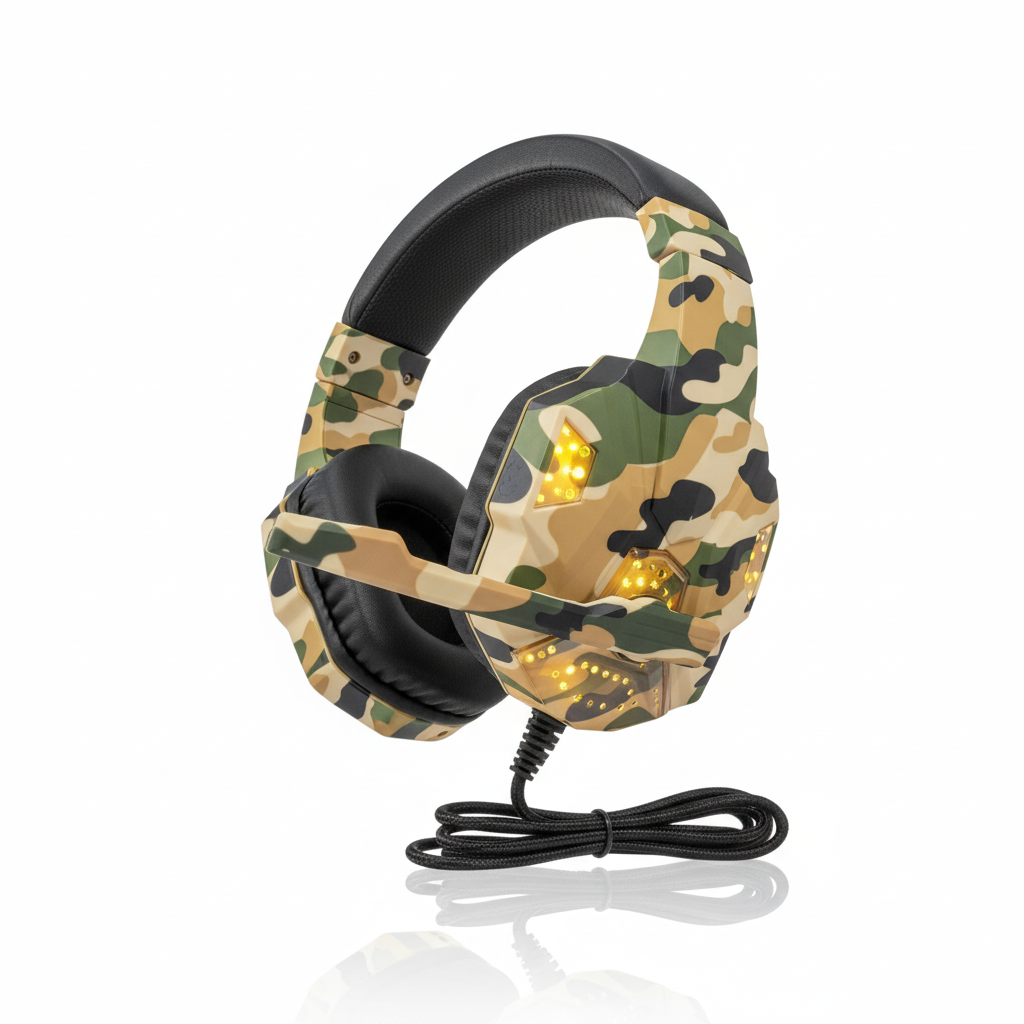 Headset Gamer Camuflado B-Max - PC, Mobile e Console