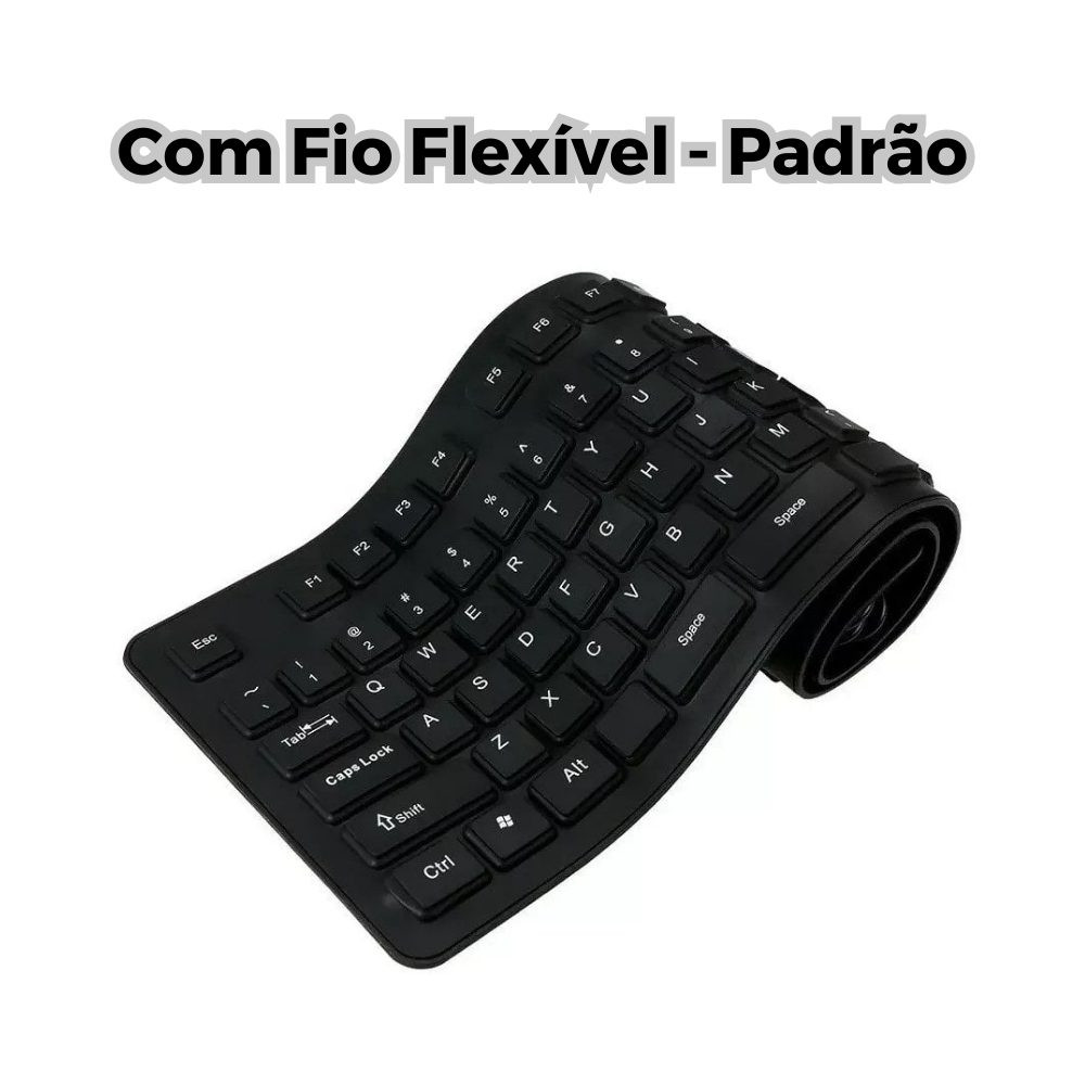 Teclado Flexível de Silicone