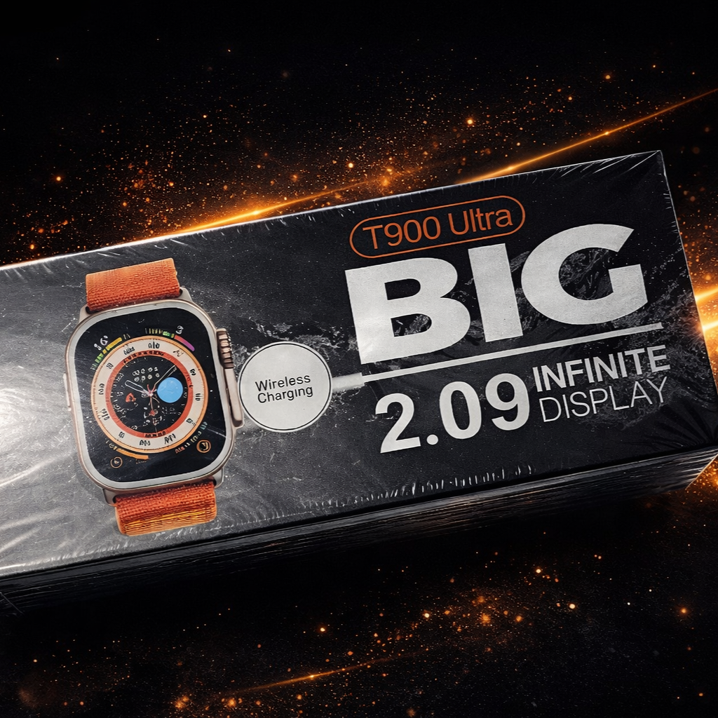 Smartwatch T900 Ultra - Pulseira extra e Película de Brinde | ESPECIAL
